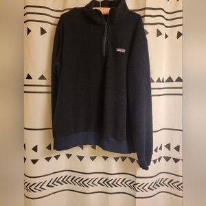 Patagonia Navy Blue Teddy Fleece